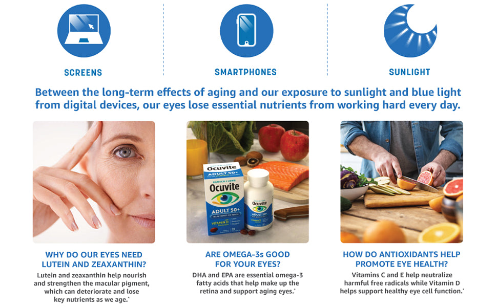 Ocuvite Adult 50+, 150 Soft Gels